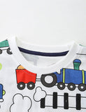 Cartoon Train Printed T-Shirt - Mini Taylor