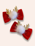 2PCS Christmas Series Sequined Hairclips