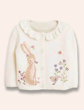 Cardigan Bróidnithe Bunny Birdy