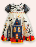 Halloween Haunted House Tulle Dress