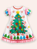 Christmas Tree Appliqué Dress