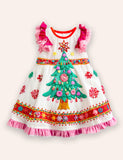 Christmas Tree Appliqué Dress