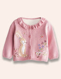 Cardigan Bróidnithe Bunny Birdy