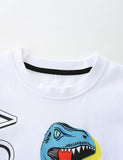 Cartoon Dinosaur Printed T-shirt - Mini Taylor