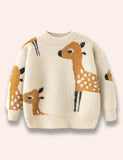 Pull moelleux en forme de cerf mignon