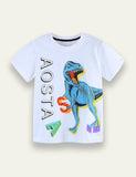 T-Shirt mit Cartoon-Dinosaurier-Aufdruck