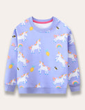 Unicorn Rainbow Printed Sweatshirt