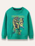 T-Rex Printed Sweatshirt - Mini berni