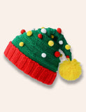 Gorro de punto de árbol de Navidad