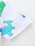 Cartoon Dinosaur Printed T-Shirt - Mini berni