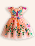 Bird Applique Tulle Dress