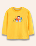 Excavator Printed Long Sleeve T-Shirt