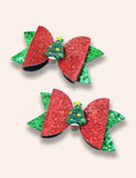 2PCS Christmas Series Sequined Hairclips