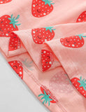 Strawberry Printed Long Sleeve Dress - Mini berni