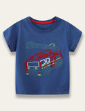 Blue Crane Appliqué T-shirt - Mini Taylor