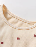 Flower Dotted Long Sleeve Tulle Dress - Mini berni