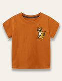 Brown Leopard Print T-shirt - Mini Taylor