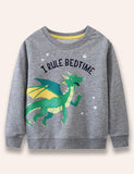 Cartoon Dragon Printed Sweatshirt