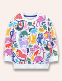 Cartoon Animal Printed Sweatshirt