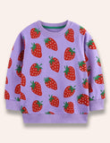 Strawberry Printed Sweatshirt - Mini Taylor