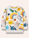 Cartoon Animal Printed Sweatshirt