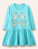 Floral Rabbit Appliqué Dress - Mini Taylor