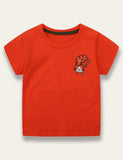 Red Tiger Print T-shirt - Mini Taylor