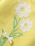 Daisy Appliqué Long Sleeve T-Shirt - Mini Taylor