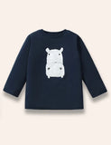 Hippo Printed Long Sleeve T-Shirt