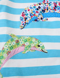 Dolphin Appliqué kapuutsiga dressipluus