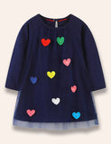 Multi Heart Tulle Dress