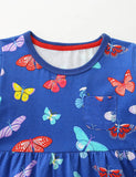 Multi Butterfly Printed Dress