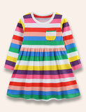 Rainbow Striped Dress