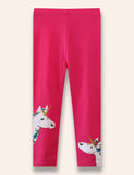 Leggings mit Einhorn-Applikation