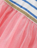 Sequin Rabbit Long Sleeved Mesh Dress - Mini Taylor