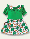 St. Patrick's Day Clover Print Dress - Mini Taylor