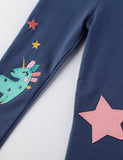 Star Unicorn Appliqué Leggings