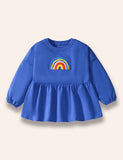 Ensemble robe sweat arc-en-ciel moelleux