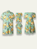 Flower Printed Family Matching Dress - Mini Taylor