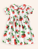 Strawberry Full Printed Cotton Dress