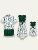 Flower Printed Family Matching Dress - Mini Taylor