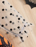 Halloween Printed Long Sleeve Tulle Dress