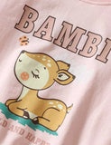 Sweatshirt-Set mit Bambi-Hirsch-Aufdruck