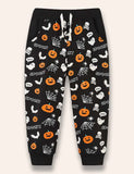 Halloween Spooky Pumpkin Printed Pants