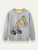 Excavator Printed Sweater - Mini Taylor