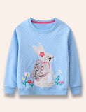 Backpack Bunny Applique Sweatshirt