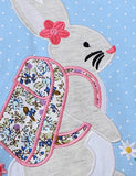 Backpack Bunny Applique Sweatshirt