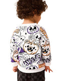 Halloween Pumpkin Ghost Printed Sweatshirt