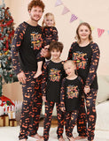 Halloween Trick Or Treat Printed Family Matching Pajamas