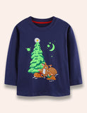 Christmas Glowing Deer Long Sleeve T-Shirt